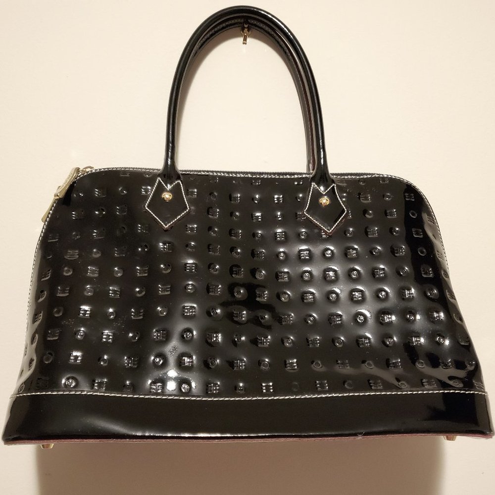Arcadia Patent Leather Satchel